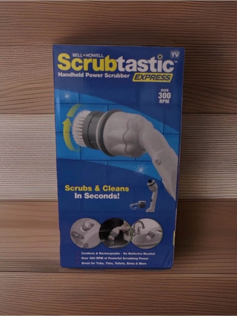 Scrubtastic Express Handheld Power Scrubber - White